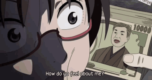 anime money love yondemasuyo azazel san 53zj7e8njew4ne1g.gif