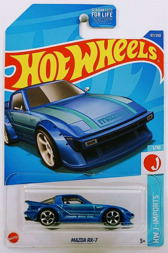 Машинка Hot Wheels Mazda RX 7 2022 J Imports (#097) blue HCV76.jpg