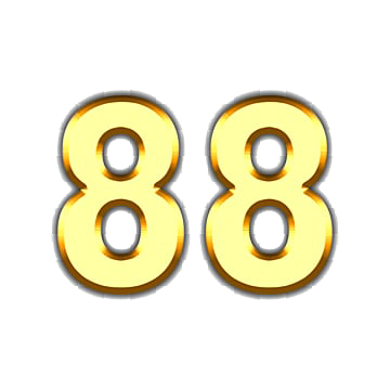 pngtree number 88 golden font png image 2923178.png