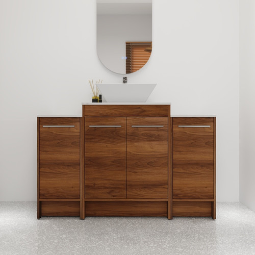 Bathroom Vanity With Sink In 24 36 48 Inch%2C Freestanding Bathroom Vanity With Soft Close Door and 