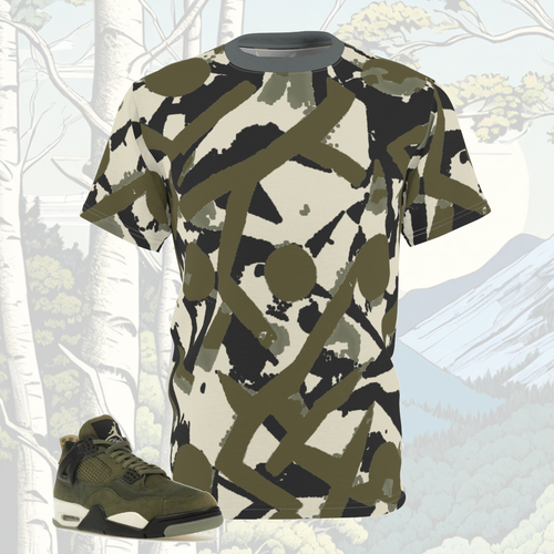 jordan 4 Retro SE Craft Medium Olive[MOCk][cut sew tee]