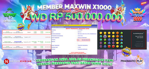 DELIWIN MEMBER JACKPOT MENANG MAXWIN X1000 STARLIGHT PRINCESS 1000