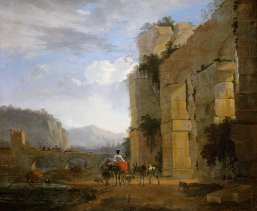 Итальянский пейзаж с руинами акведука. 1675. 68х82. М истории ис в Вена