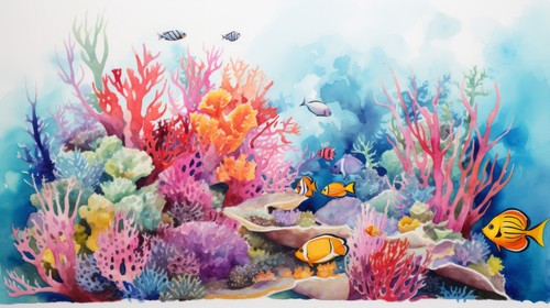 A watercolor painting of a vibrant coral reef with tropical fish 00070 01.jpg