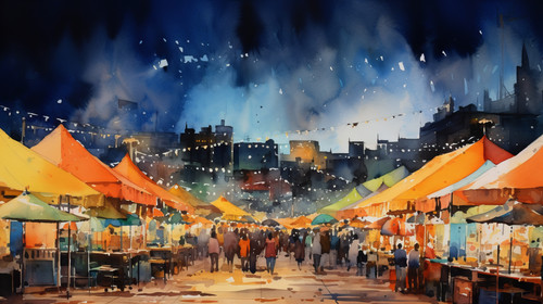 A watercolor depiction of a night market with colorful stalls 00019 00.jpg