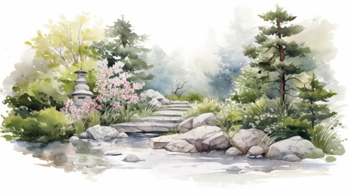 A watercolor illustration of a peaceful Zen garden 00036 00.jpg