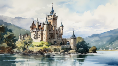 A watercolor painting of a historic European castle 00061 01.jpg