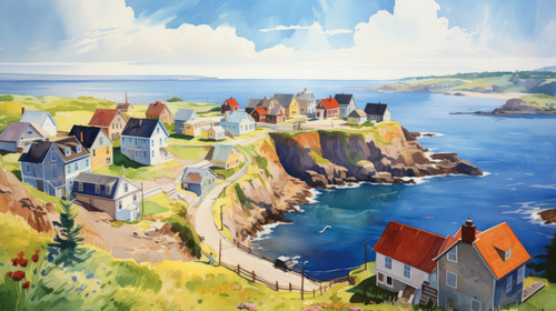 A watercolor painting of a scenic coastal village 00067 02.jpg