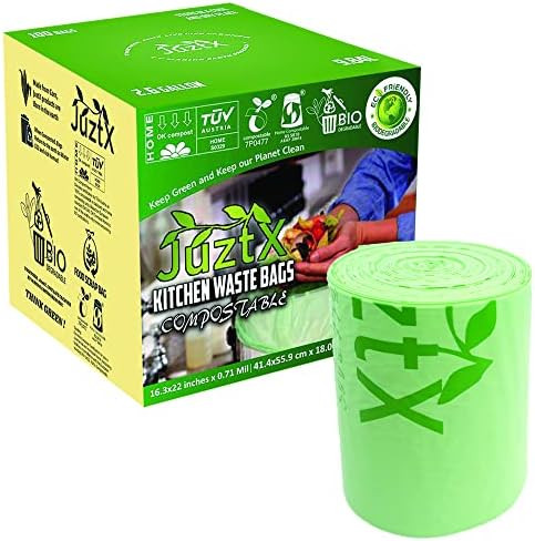 Juztx Compostable Bags 2.6 Gallons QueQart.jpg