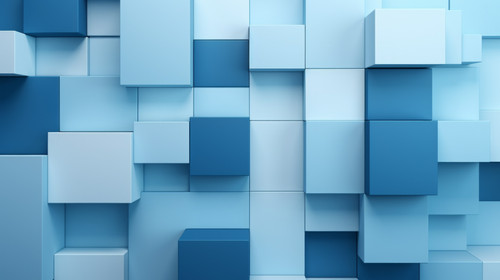 Collection of Blue 3D Blocks form a wall Business wallpaper with copyspace stock wallpaper ar 169 00.jpg