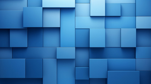 Collection of Blue 3D Blocks form a wall Business wallpaper with copyspace stock wallpaper ar 169 00.jpg