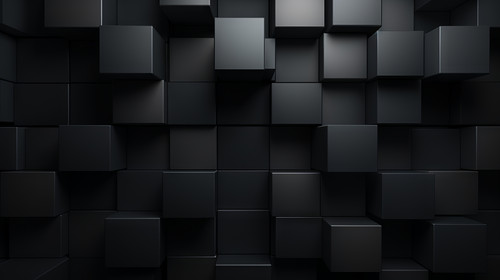 Dark squares abstract background Realistic wall of cubes stock wallpaper ar 169 00345 01.jpg