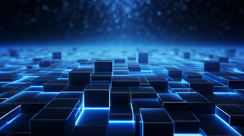 blue geometric shape abstract technology background stock wallpaper ar 169 00778 03.jpg