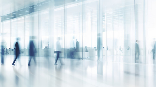 blurred business people in white glass office background stock wallpaper ar 169 00780 00.jpg