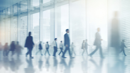 blurred business people in white glass office background stock wallpaper ar 169 00781 02.jpg