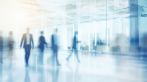 blurred business people in white glass office background stock wallpaper ar 169 00781 03.jpg