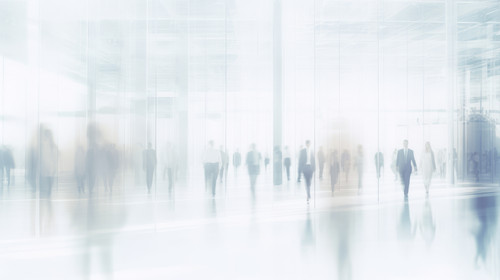 blurred business people in white glass office background stock wallpaper ar 169 00780 02.jpg