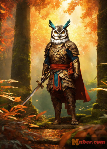 Owl samurai with arms. Ancient temple. Hyper reali(1).jpg
