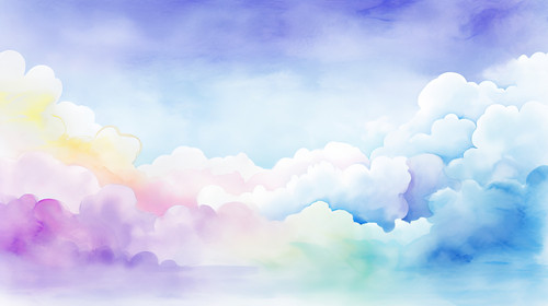 watercolor color full background watercolor background with clouds rainbow color 00788 02.jpg