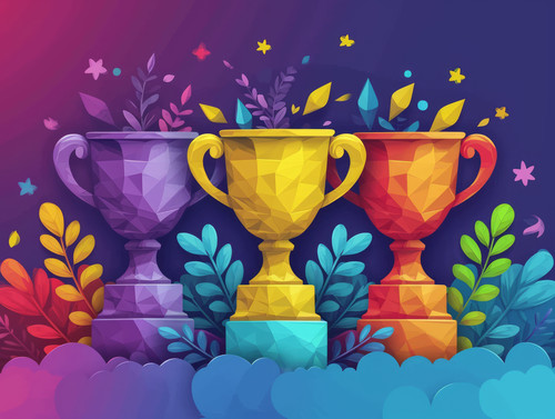 pastel colors white background isolated Business competition and contest concept illustration ar 43 .jpg