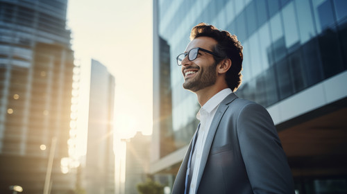 Young hispanic businesswoman smiling happy touching her glasses at the city soft focus 00796 02.jpg