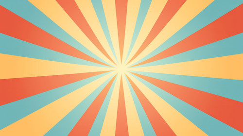 Vintage striped backdrop with a sun Bright groovy poster or placard Retro sunburst background 70s ol.jpg