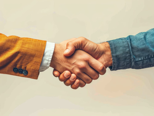 pastel colors white background isolated Business partners sign contract at meeting illustration ar 4.jpg