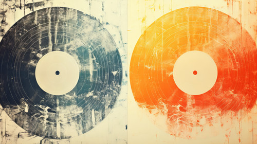 Realistic overlay of paper texture with uneven edges and scratches for the design of retro vinyl alb.jpg