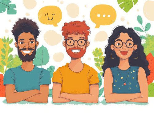 pastel colors white background isolated Customer give feedback to service illustration ar 43 00113 0.jpg