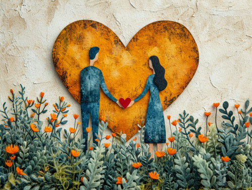 pastel colors white background isolated Couple hold heart in hands illustration ar 43 00103 03.jpg
