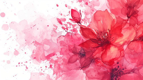minimalistic less is more style of Abstract pink watercolor art background for cards flyer poster ba.jpg
