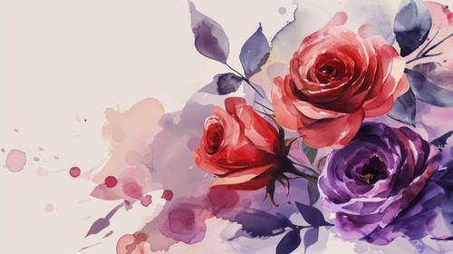minimalistic less is more style of invitation painting postcard rose watercolor wedding label romant.jpg