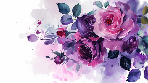 minimalistic less is more style of invitation painting postcard rose watercolor wedding label romant.jpg