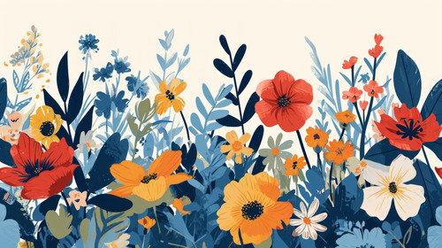 minimalistic less is more style of Floral seamless border Vector design for paper cover fabric inter.jpg