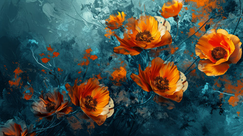 minimalistic less is more style of colorful flowers image with flowers watercolor wallpapers in the .jpg