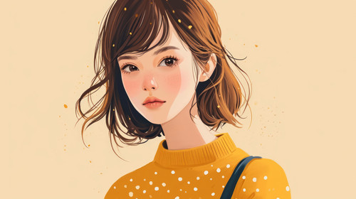 minimalistic less is more style of Cute girl illustration fashion graphics for kids ar 169 00101 02.jpg