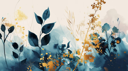 minimalistic less is more style of Luxury abstract art botanical composition Spring minimal design i.jpg