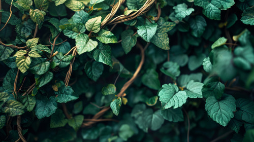 minimalistic less is more style of Twisting vines and leaves intertwine creating a lush and enchanti.jpg