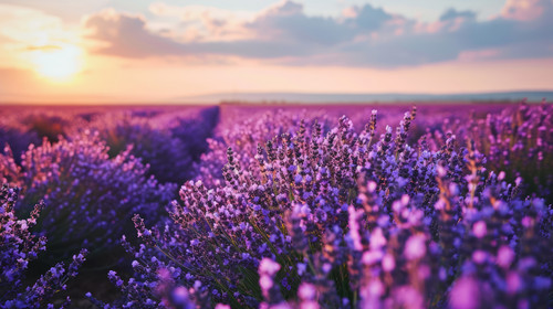 minimalistic less is more style of Oil painting lavender field art ar 169 00201 03.jpg
