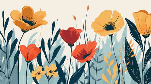 minimalistic less is more style of Vector illustration in simple hand drawn and linocut style natura.jpg