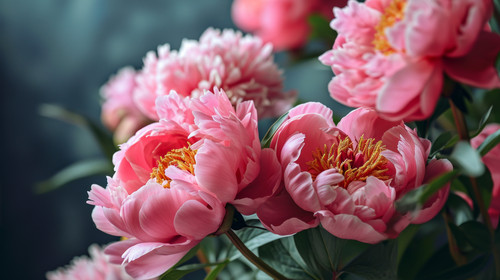 minimalistic less is more style of Vivid big peony flowers in modern style ar 169 00304 02.jpg