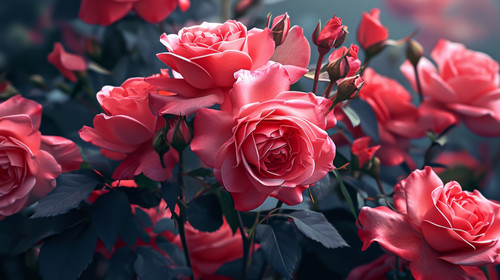 minimalistic less is more style of Roses background Illustration roses wallpaper background ar 169 0.jpg