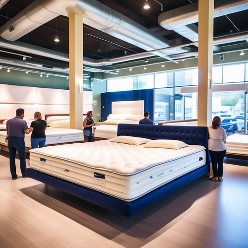 american style mattress store lots of mattresses people seeing it 28727116.png