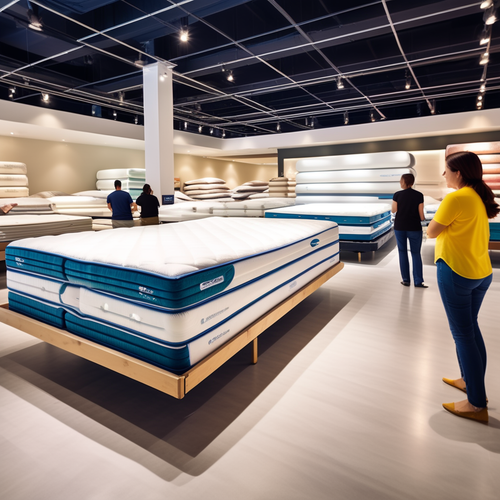 american style mattress store lots of mattresses people seeing it 373738003.png
