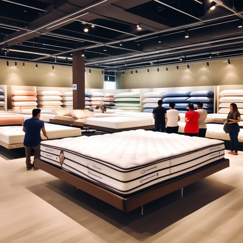 american style mattress store lots of mattresses people seeing it 268530082.png