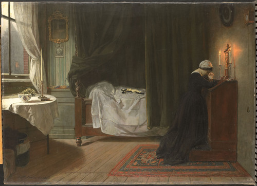 Jamin, Diederik Franciscus Молитва за умерших, 1864, 100 cm х 139,5 cm, Холст, масло