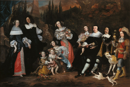 Jacobsz, Juriaen Michiel de Ruyter и его семья, 1662, 269 cm х 406 cm, Холст, масло