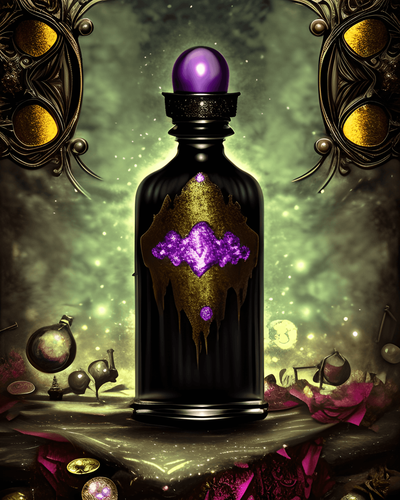 Gothic Potion Bottle Digital Graphic 57856832 1.png