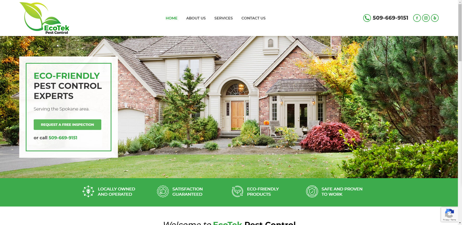 EcoTek Pest Control Website
