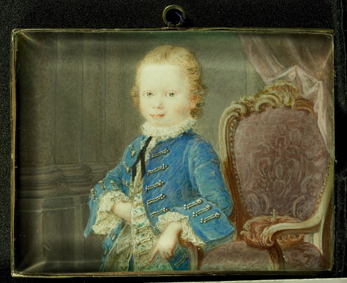 Mussard, Robert Willem V (1748 1806), принц Оранский Нассау в детском возрасте, 1760, 5,3 cm x 7,1 c